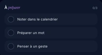 La checklist « À préparer » de Khadoo : choisir le cadeau, préparer un mot, réserver le créneau