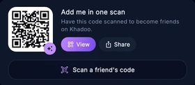 Friend suggestions in Khadoo: Hugo, Manon and Noah, with mutual friends and an Add button