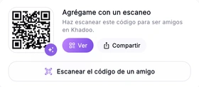 Sugerencias de amigos en Khadoo: Hugo, Manon y Noah, con amigos en común y un botón Añadir
